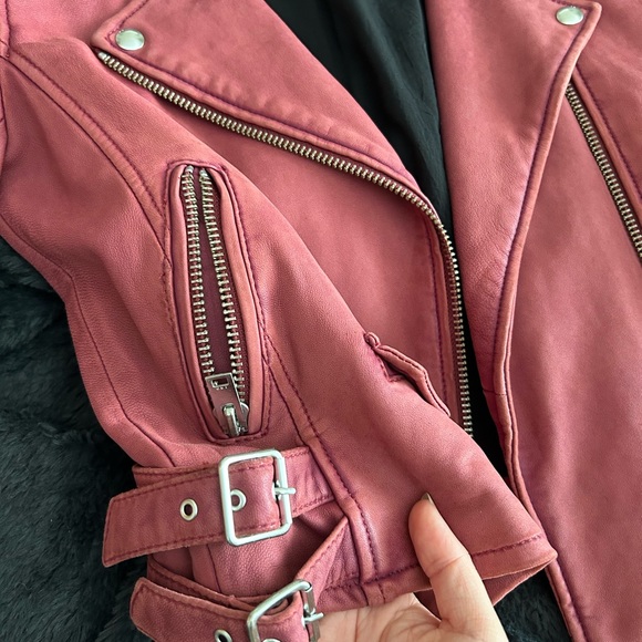 IRO Lamb leather Ashville jacket - Picture 4 of 5